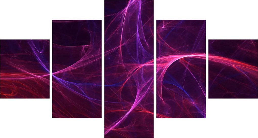 Abstrakcyjny obraz krzywych (125x70 cm)