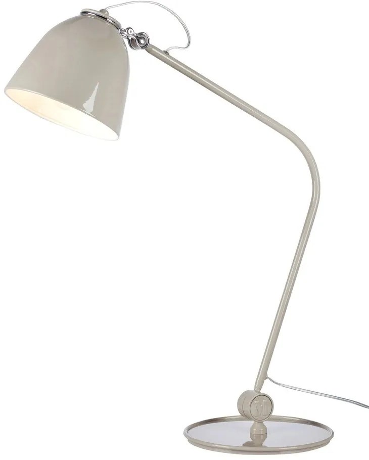 Szarobeżowa lampa stołowa z metalowym kloszem (wysokość 47 cm) Tilt – Markslöjd