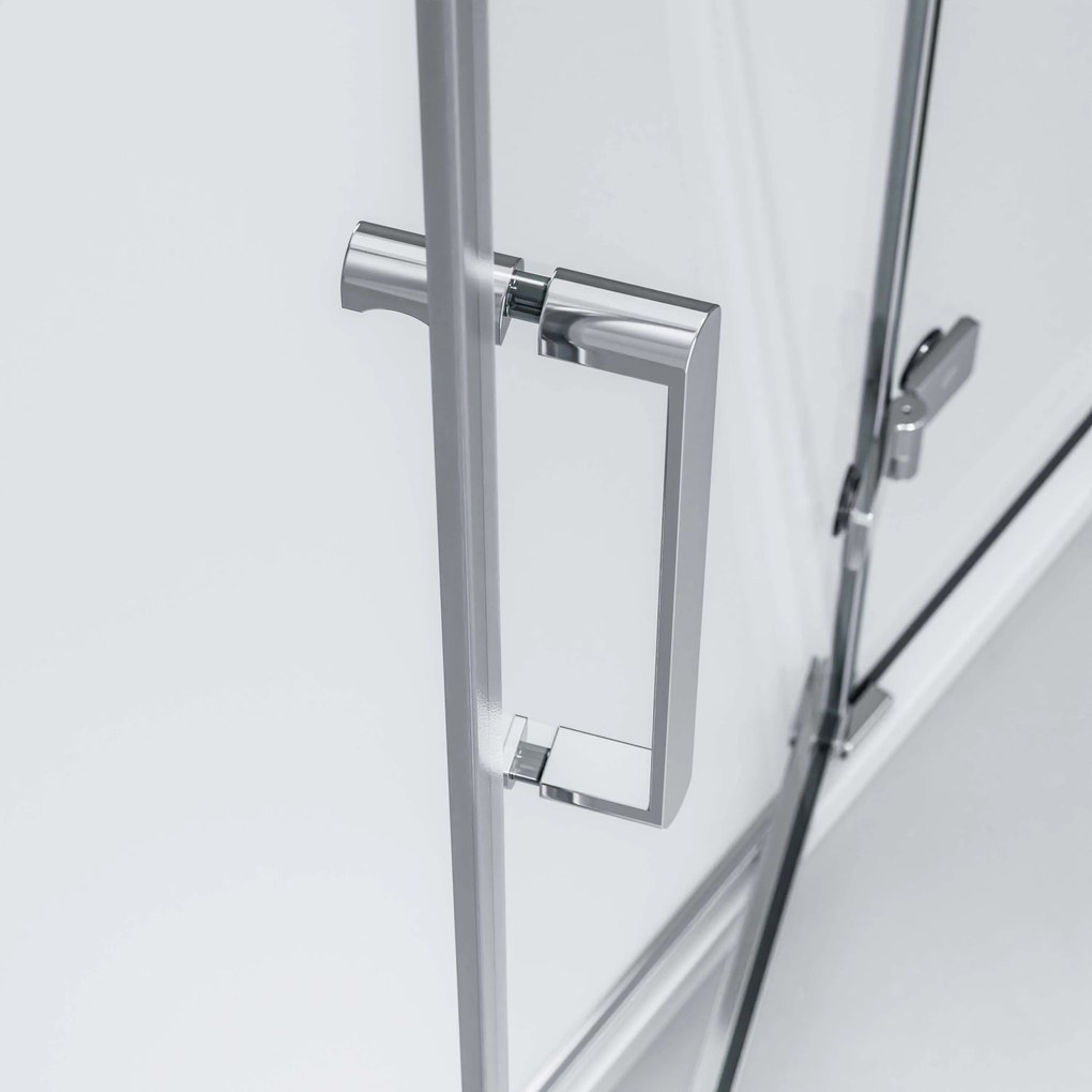 Drzwi prysznicowe uchylne na panelu stałym NT403