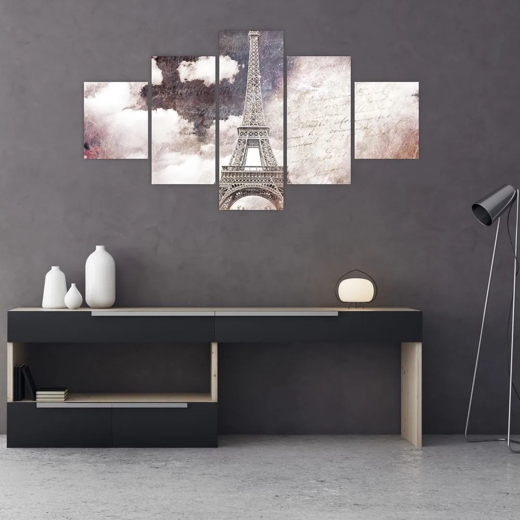 Obraz - Wieża Eiffla, Paryż, Francja (125x70 cm)