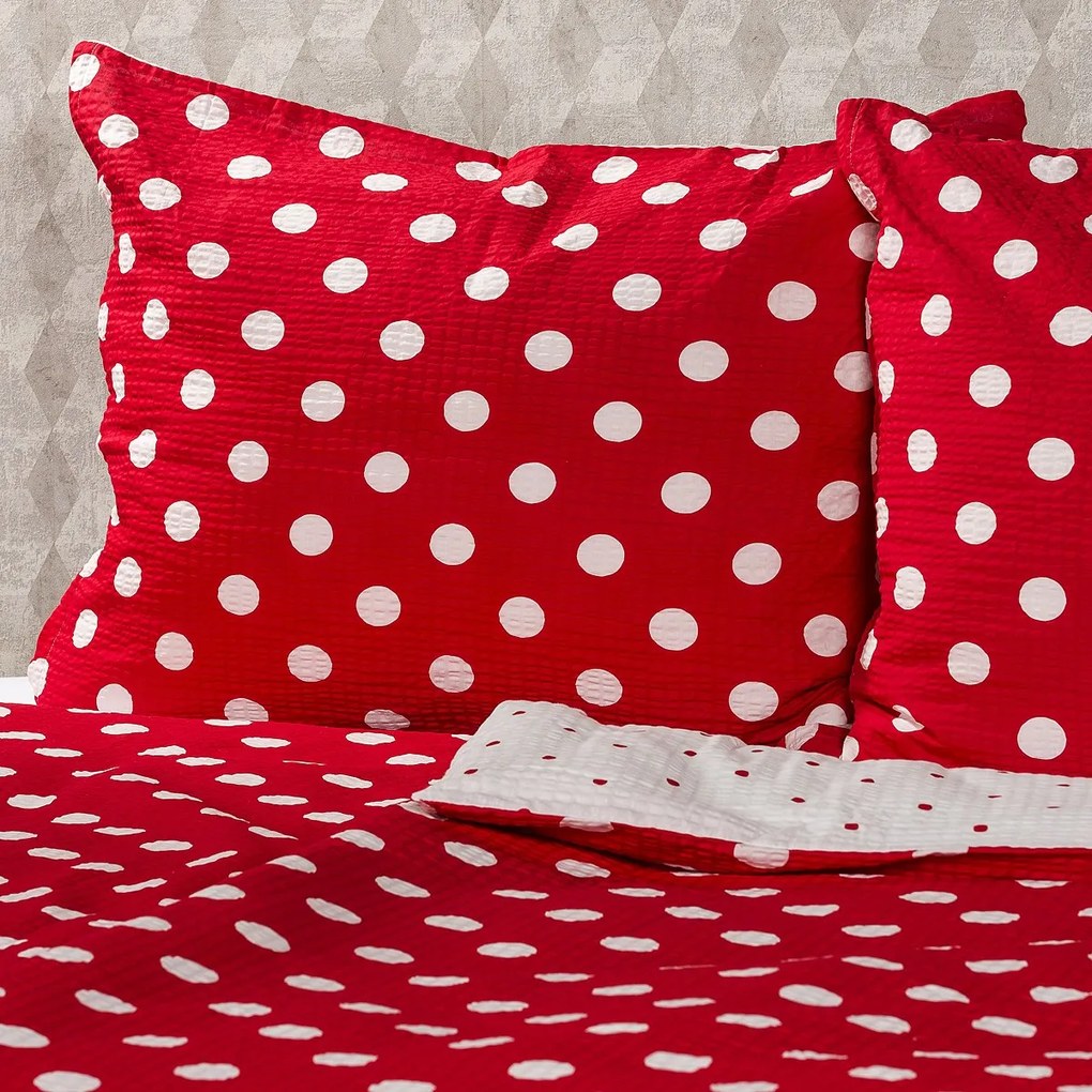 4Home Pościel z kory Czerwona kropka
