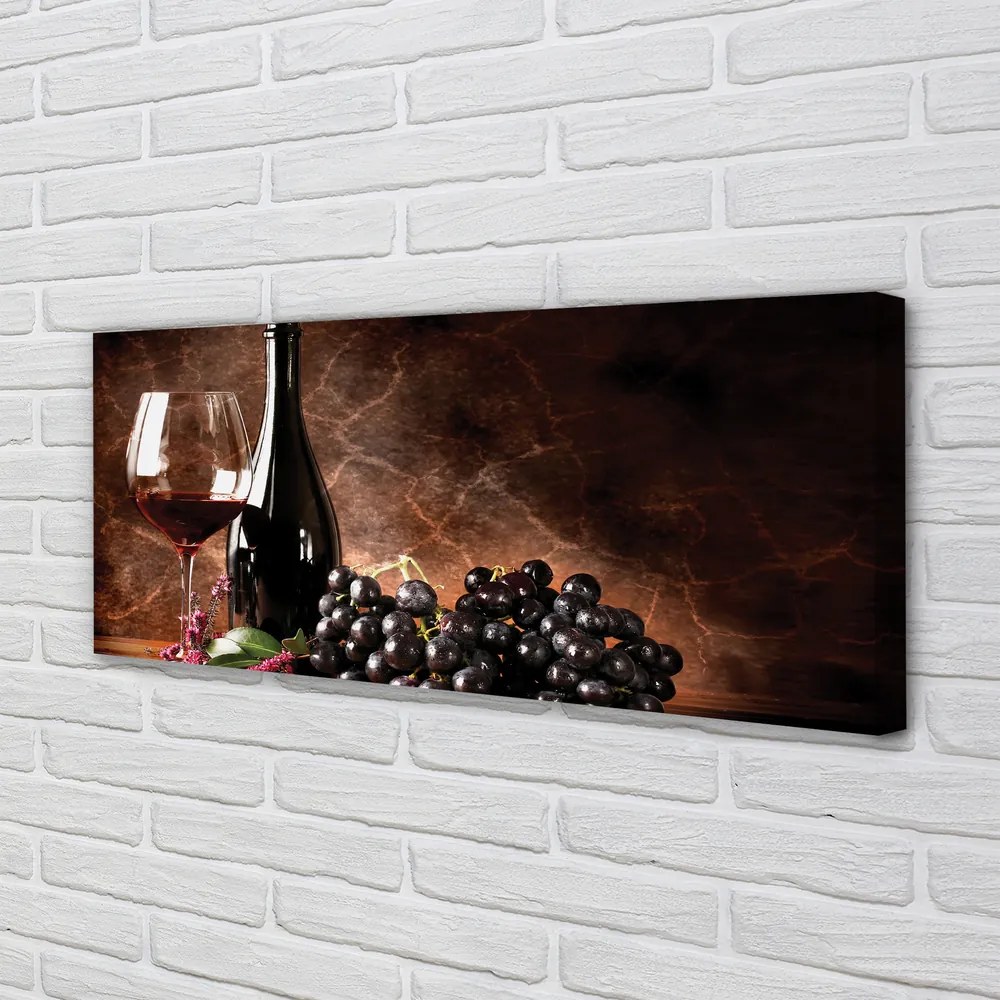 Duży obraz na płótnie Rubinowe Wino W Kieliszku