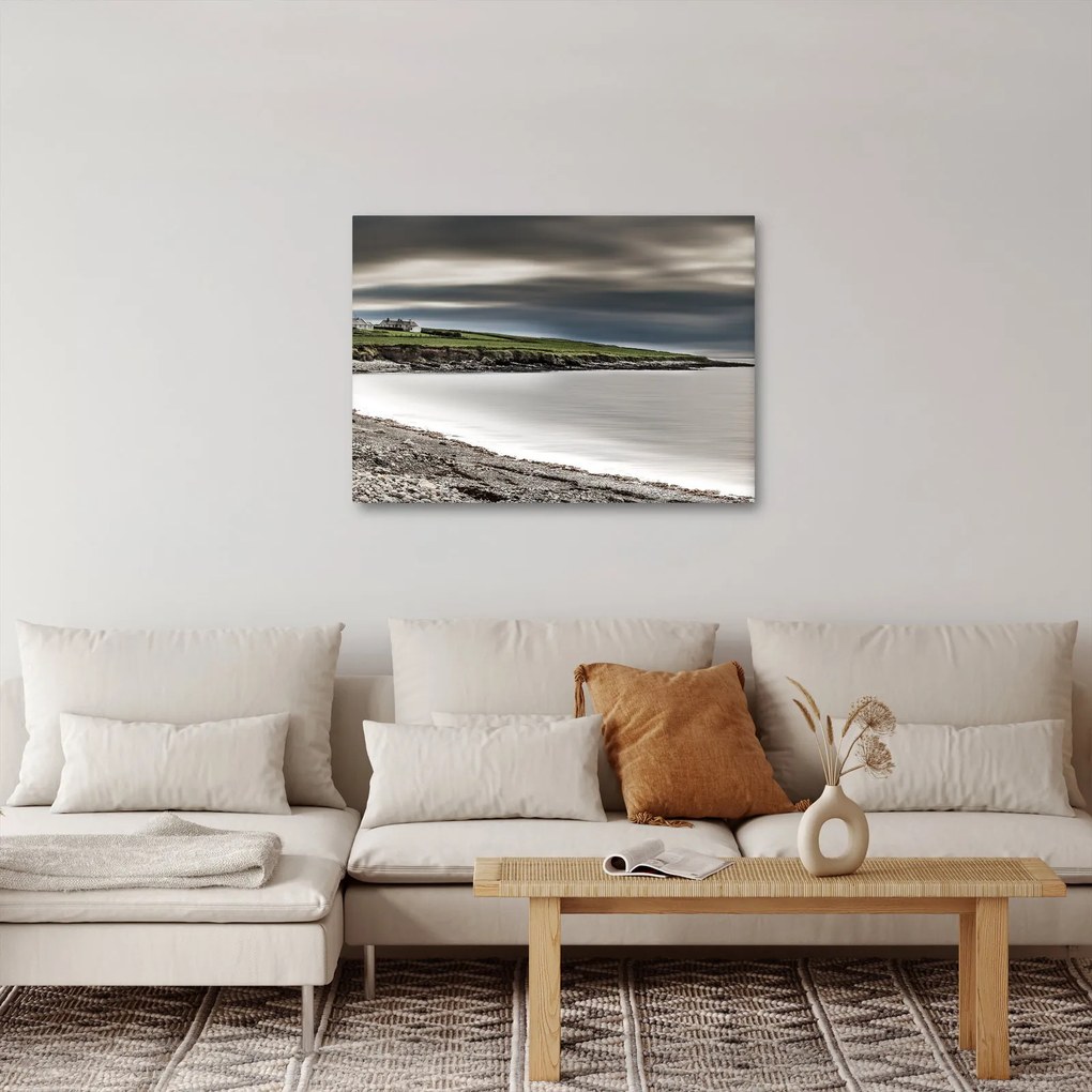 Obraz jeziora o zmierzchu (70x50 cm)