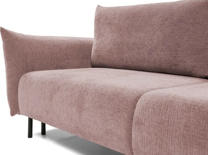 Sofa ADEL z funkcja spania i pojemnikiem BRUDNY RÓŻ OVER THE HORIZON 64