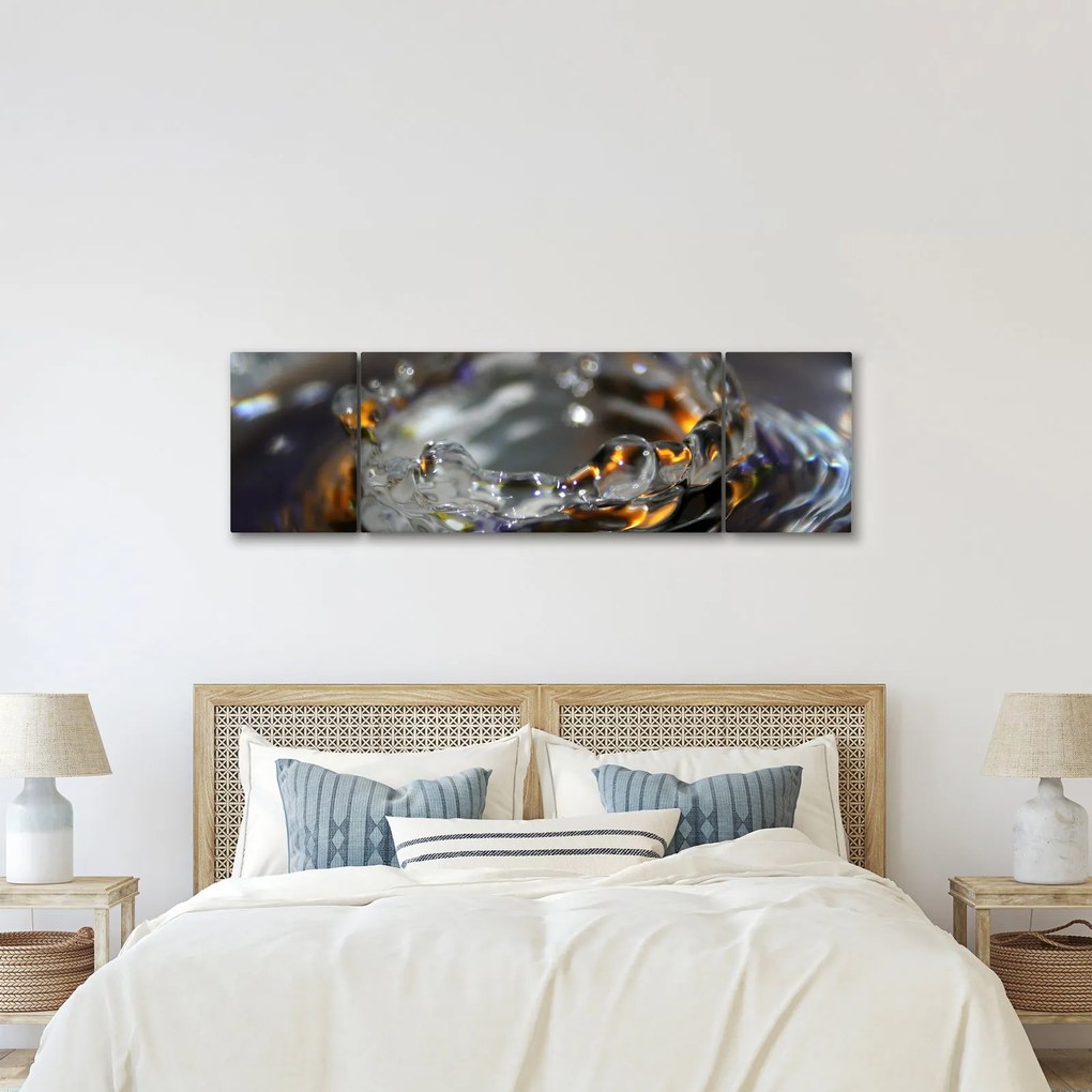 Obraz bransoletki z kropel wody (170x50 cm)