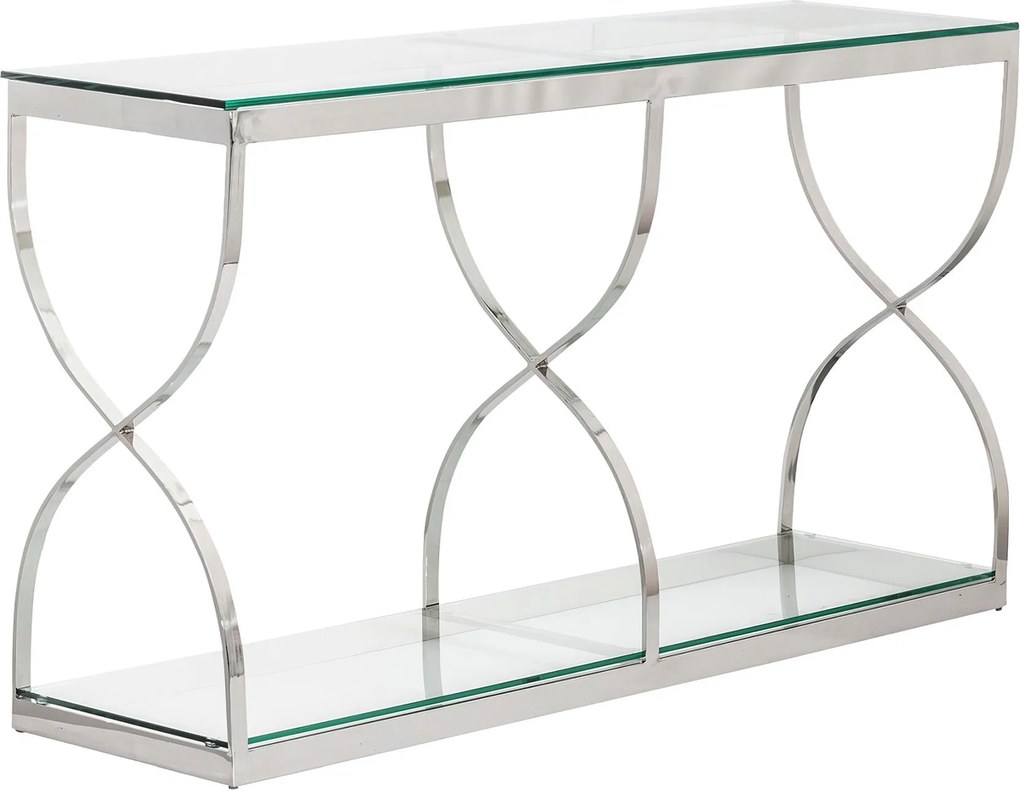 Konsola Dubai silver 140x40x80