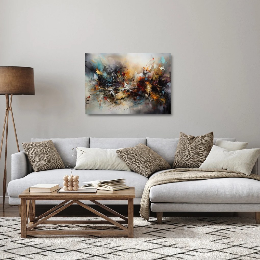 Obraz na szkle - Grafika abstrakcyjna (70x50 cm)