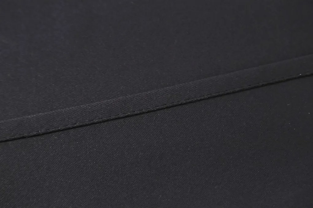 Zasłona OXFORD LIGHT 140x250 cm, czarna Zawieszanie: Taśma z wiązaniami