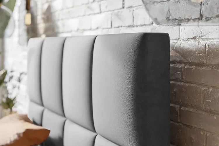 Tapicerowane łóżko dwuosobowe 140x200 T0-F73