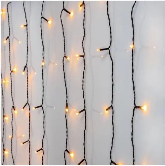 Eglo 410829 - Zewnętrzna kurtyna świetlna LED GOLDEN, 120 diod LED, 1,3 m, IP44, ciepłe białe światło