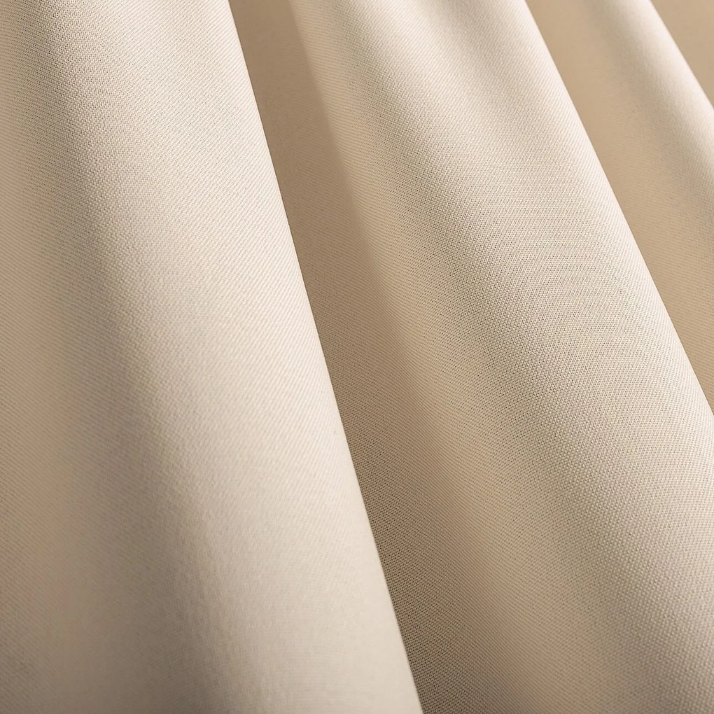 Zasłona zaciemniająca na taśmie marszczącej blackout strukturalny ecru 140 x 280 cm 1 szt.