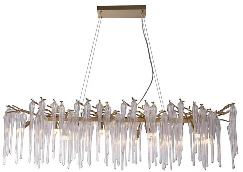 Searchlight 10425-10GO - Żyrandol na lince HERITAGE 10xG9/33W/230V