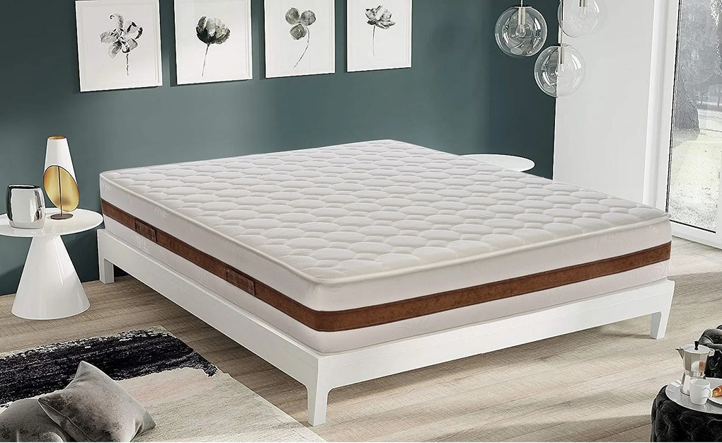 Materac piankowy 200x200 cm - Pianka memory - Grubość 22 cm - Model Bolsena