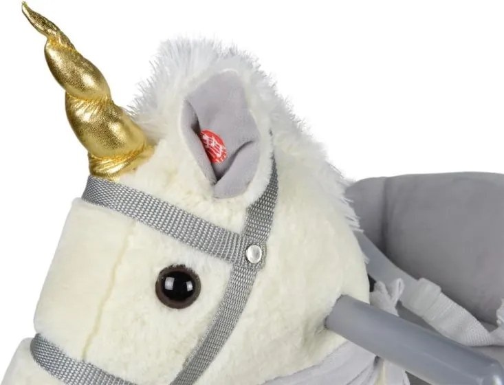 Pluszowy jednorożec na biegunach, 68 x 33 x 47 cm