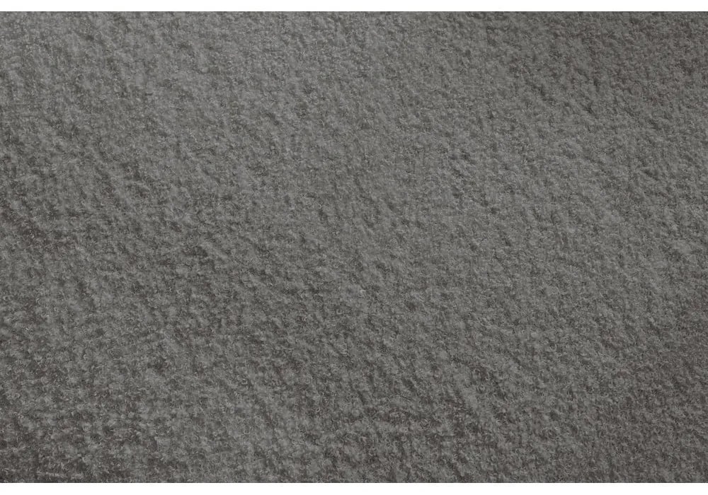 Ciemnoszary podnóżek modułowy z materiału bouclé Megeve – Bobochic Paris