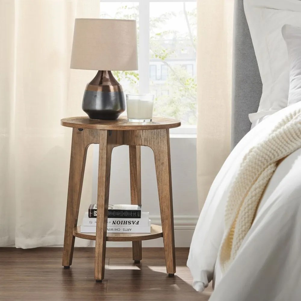 Stolik kawowy NORDIC, 40×50cm, brązowa Vasagle