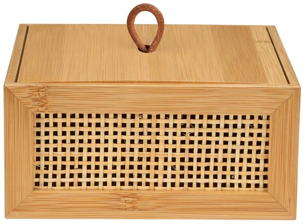 Pojemnik na kosmetyki ALLEGRE BAMBOO, 15 x 7 x 15 cm, WENKO