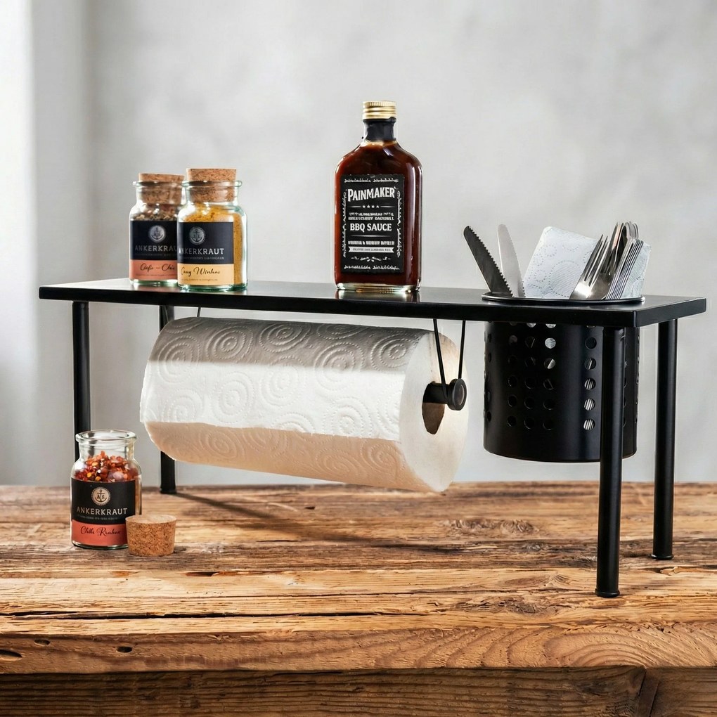 Półka kuchenna na przyprawy z uchwytem na ręcznik 2w1 – Blanco WENKO