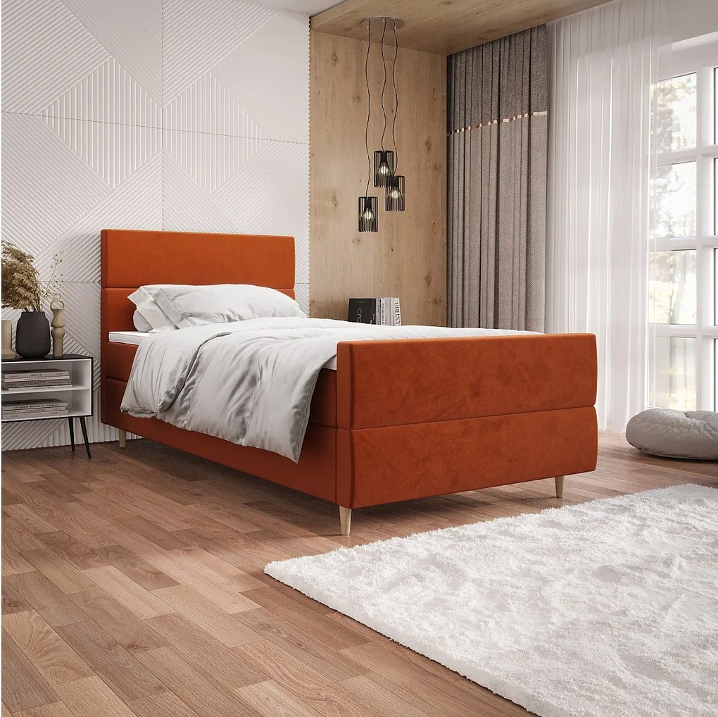 Łóżko kontynentalne FLO Plus 90x200 Itaka 01