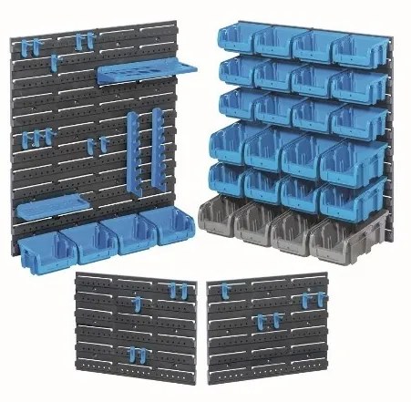 Panele plastikowe narzędziowe z boksami i uchwytami