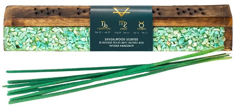 Arome Elements pudełko drewniane na kadzidełka, 10 szt., Ziemia