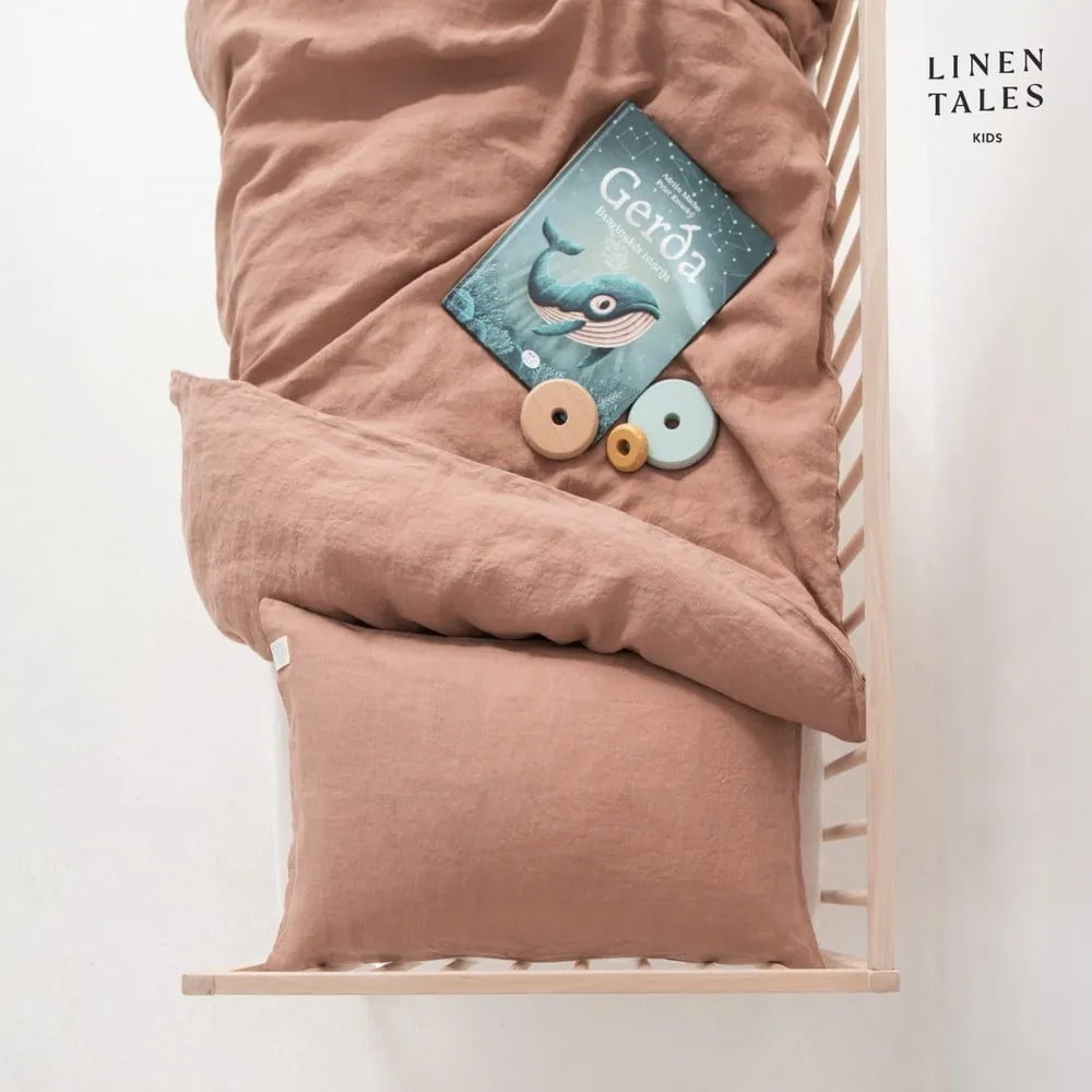 Lniana pościel dziecięca do łóżeczka 100x140 cm – Linen Tales