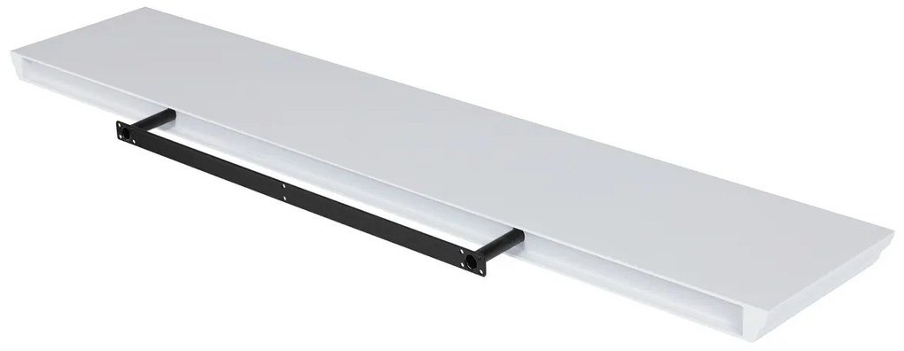 Półka ścienna P-026, matowy biały, 120 cm