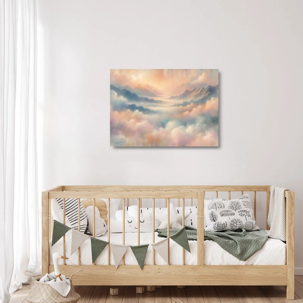 Obraz na szkle - Chmury (70x50 cm)