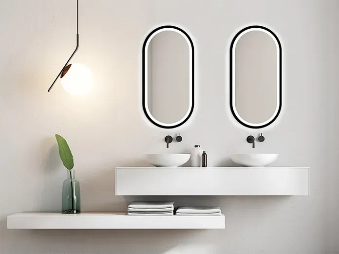 Lustro łazienkowe KORIA 60x100 z oświetleniem LED EXCLUSIVE RUKE