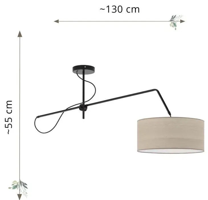 Loftowa lampa wisząca regulowana P2-P19