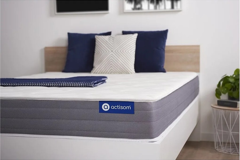 Materac Actilatex dream 120x190cm, Grubosc : 22 cm, Lateks i pianka z pamiecia ksztaltu, Umiarkowanie twardy, 5 stref komfortu