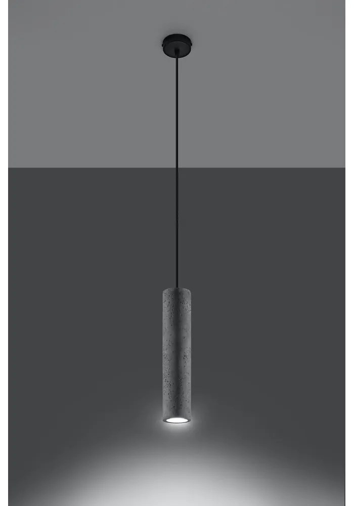 Betonowa lampa wisząca Sollux Fadre