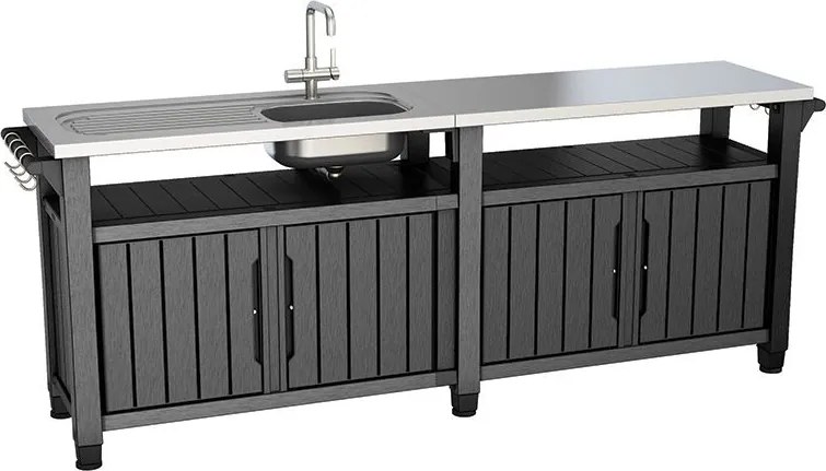 Szafka ogrodowa Unity Chef, grafit, 237 cm