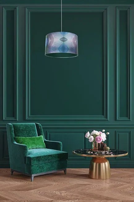 Zielona elegancka lampa wisząca nad stół - 3X S389 R4-F15