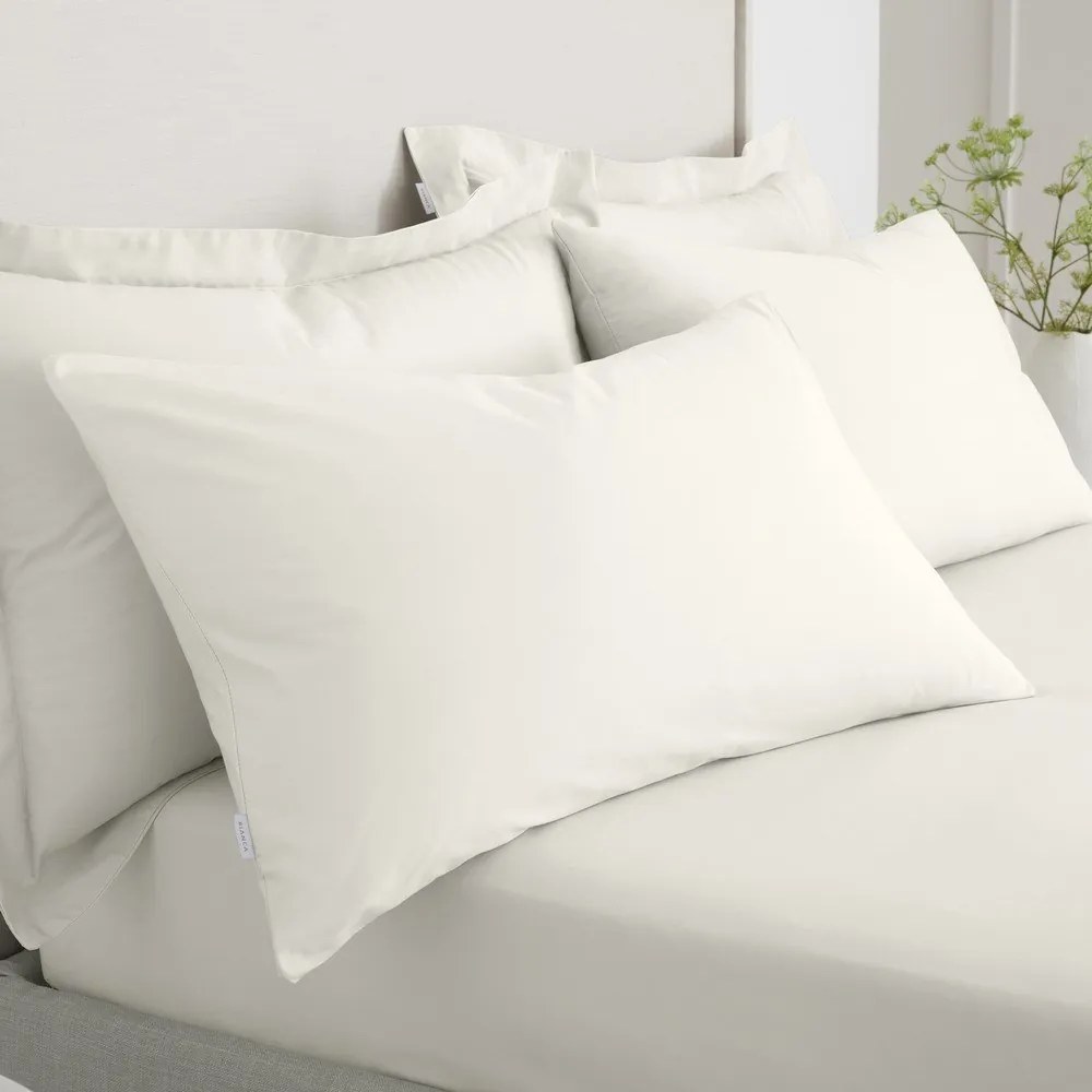 Poszewki na poduszki z perkalu bawełnianego zestaw 2 szt. 50x75 cm Cotton Percale – Bianca