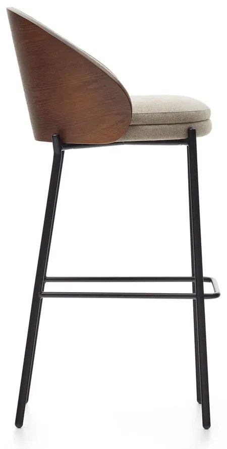 Brązowo-beżowy hoker (wysokość siedziska 77 cm) Eamy – Kave Home