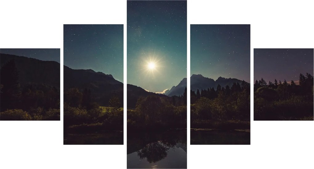 Obraz - nocne niebo (125x70 cm)
