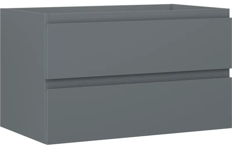 Mexen Orio szafka łazienkowa podumywalkowa 80 cm, 2 szuflady, grafit mat - 91A10-08047-2-BFF66