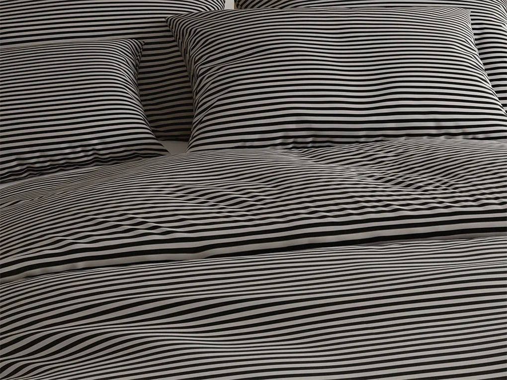 PrzytulneMieszkanie.pl PrzytulneMieszkanie.pl Pościel bawełniana STRAVON czarno-szara Rozmiar pościeli: 70 x 90 cm | 140 x 220 cm