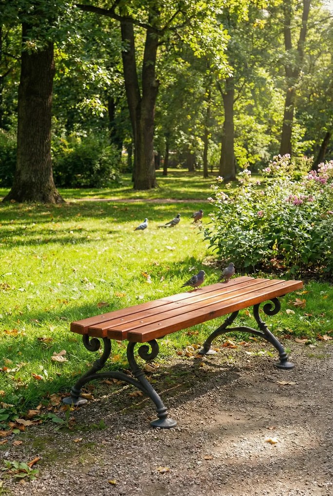 Ławka parkowa bez oparcia 180cm T4-S65