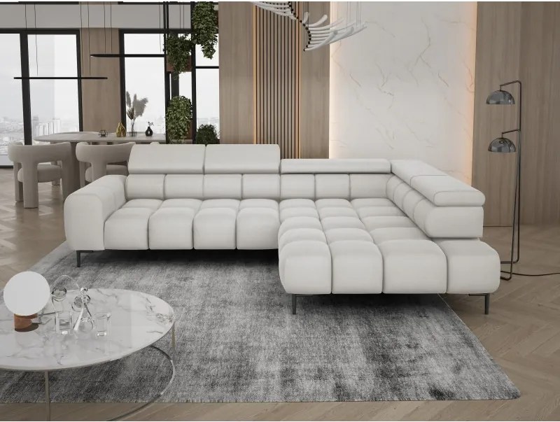 Narożnik PLAZA L Prawostronny w tkaninie SOLAR 03 WERSAL