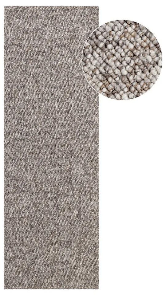 Szary chodnik odpowiedni do prania 80x240 cm Rocco Taupe – Elle Decoration