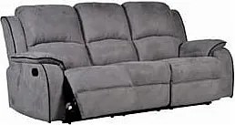 Kanapa 3-osobowa z funkcją relax z mikrofibry HERNANI - Szary