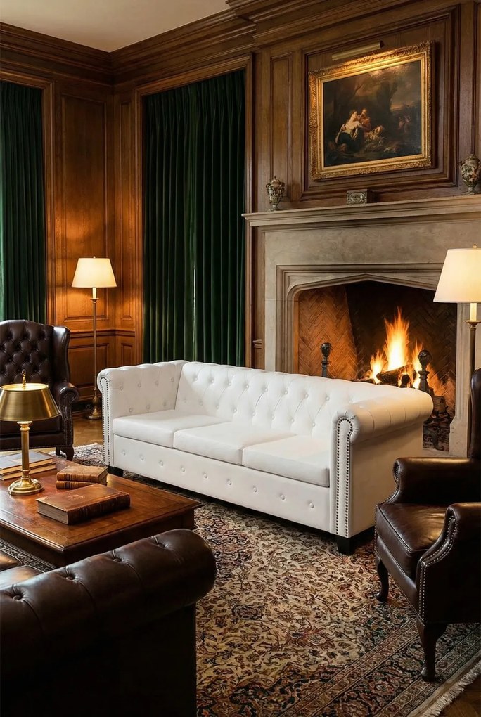 3-osobowa biała sofa w stylu Z8-Z24