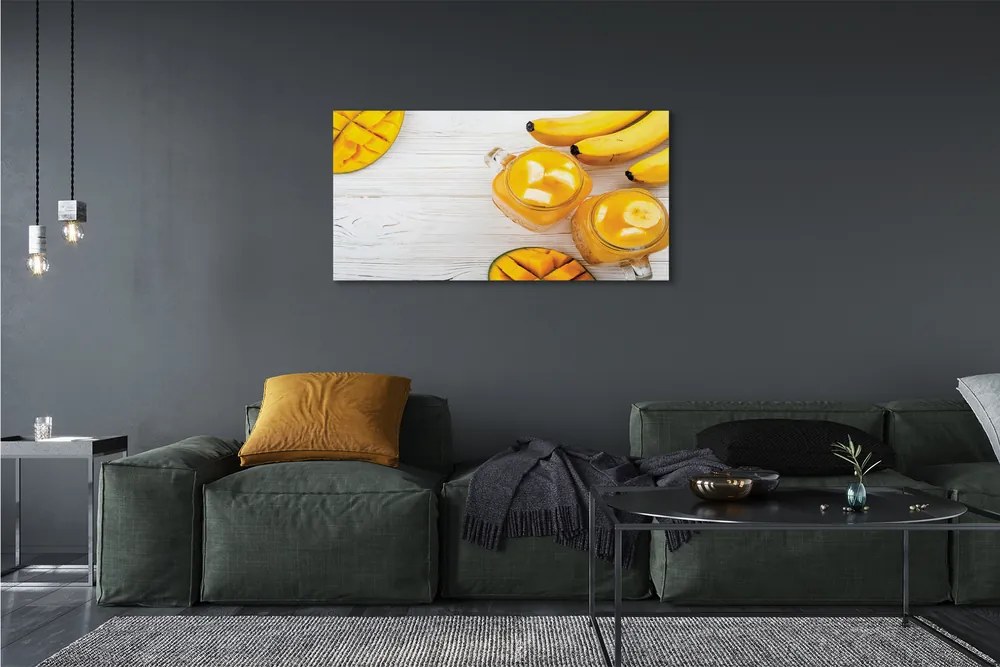 Obraz na płótnie Egzotyczny Shake Mango I Banan
