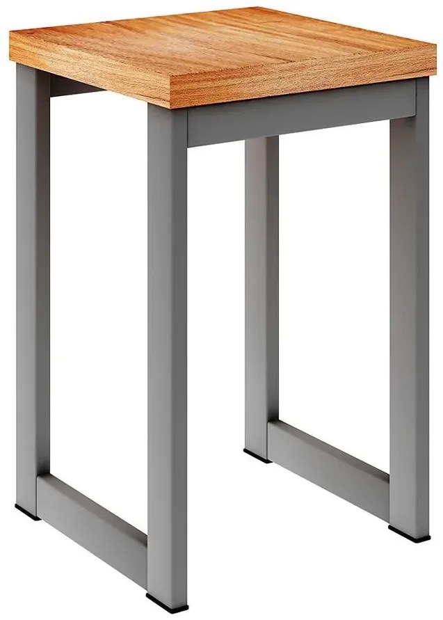 Loftowy Taboret Metalowy Kwadratowy Amfo