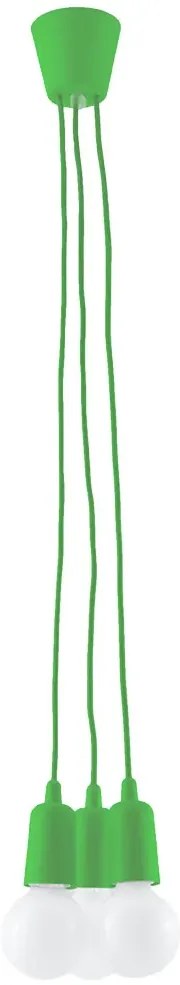 Zielona industrialna lampa wisząca K3-N38