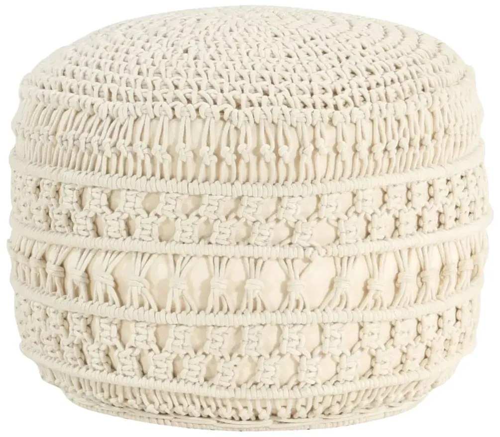 Ręcznie robiony puf z makramy R6-K99