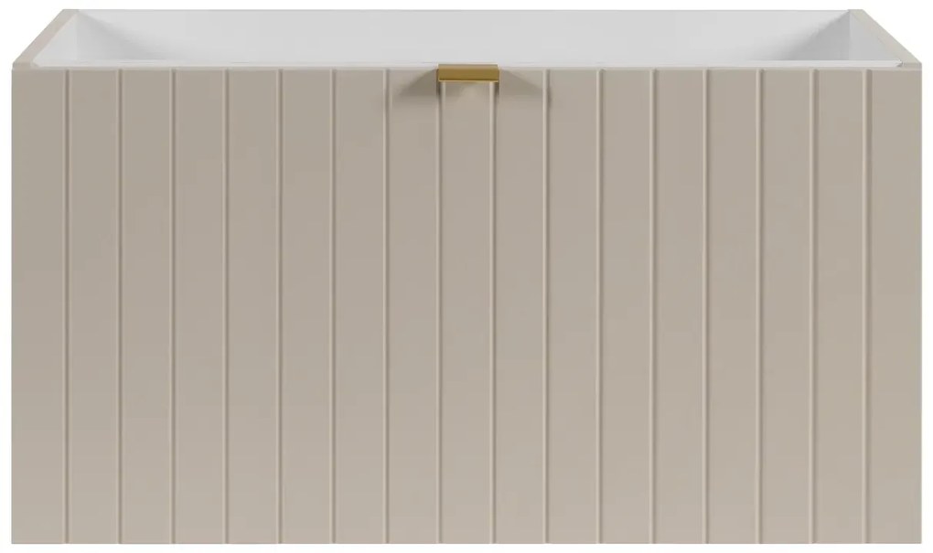 Szafka pod umywalkę HARMO 80 cm kaszmir półmat KROFAM