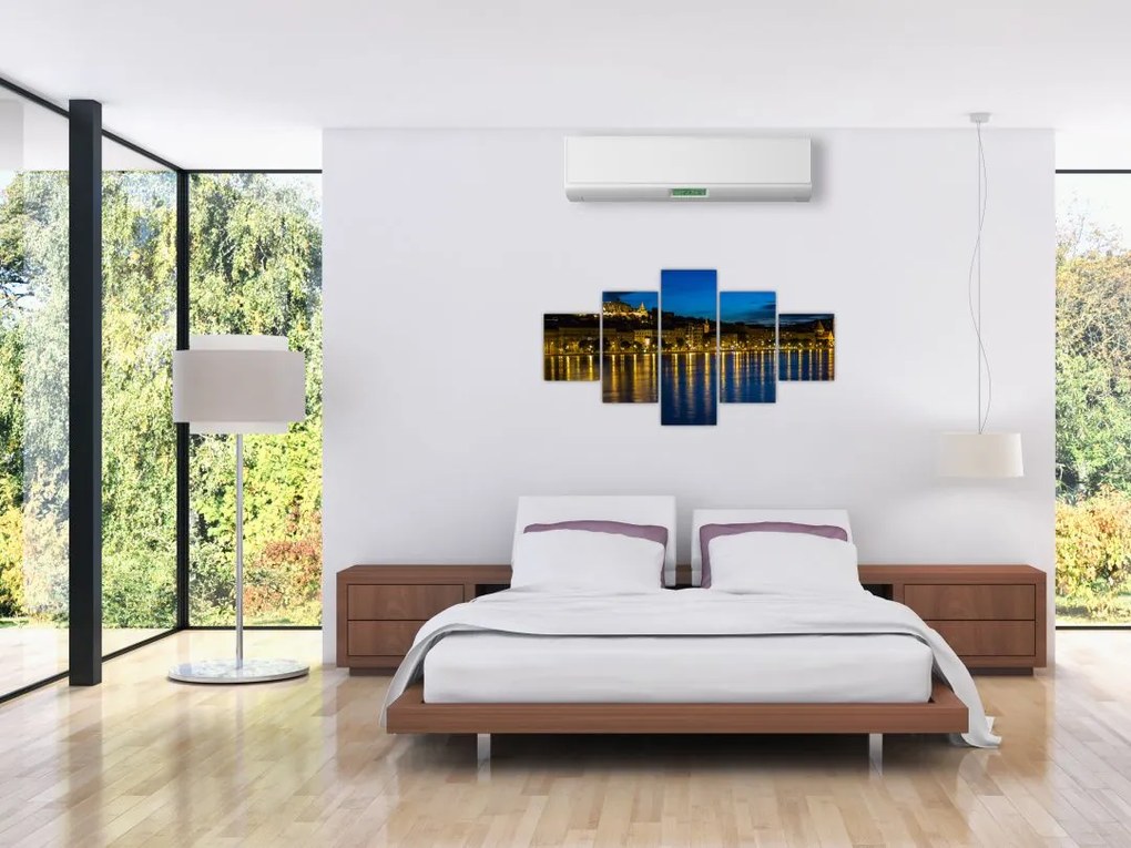 Obraz miasta nocą (125x70 cm)
